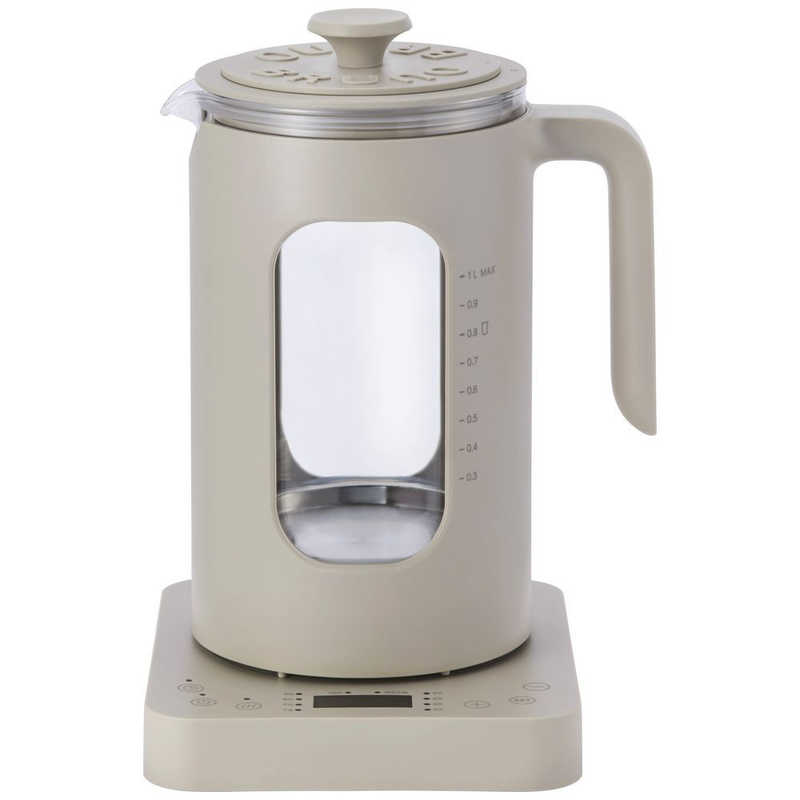 BRUNO ブルーノ 温度調節マルチケトル BRUNO crassy+ [1.0L] ウォームグレー BOE103-WGY