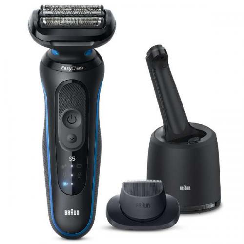 ブラウン BRAUN メンズシェーバー シリーズ5 充電式 3枚刃 洗浄機付きモデル ブルー 52-B7200CC