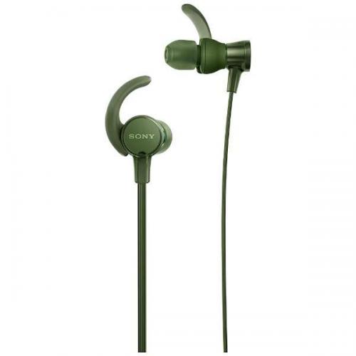 【SALE】SONY 密閉型カナルイヤホン スポーツ向け 防水 重低音モデル グリーン MDR-XB510ASG ソニー