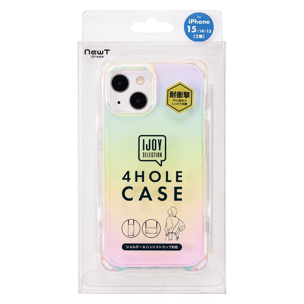 サンクレスト SUNCREST iPhone 15/14/13用 4HOLE CASE オーロラ i37FiJS07