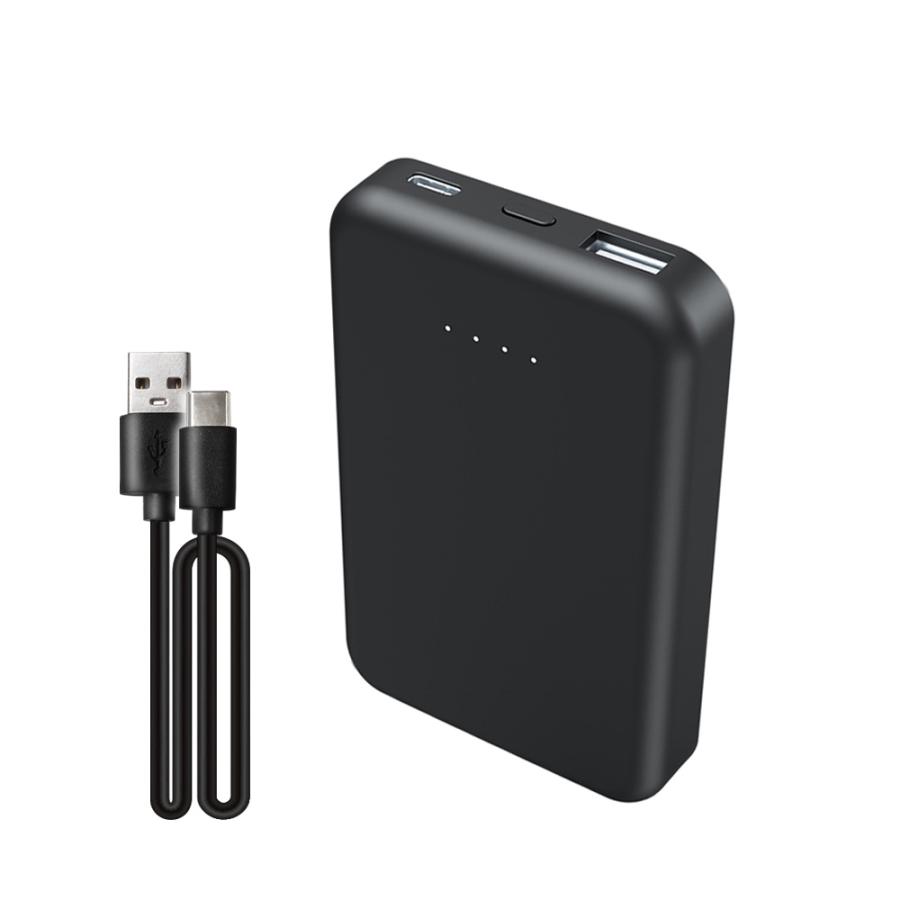 エアージェイ air-j Type-C1ポート/USB1ポート MagSafe対応 マグネットワイヤレスモバイルバッテリー 5000mAh ブラック MBM-5000 BK