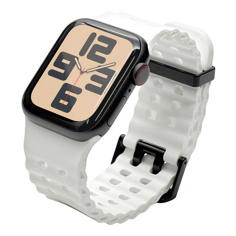 ラスタバナナ RastaBanana Apple Watch 4-10/SE1-2 38/40/41/42(10のみ)mm用シリコンバンド ホワイト RBLAW4007WH