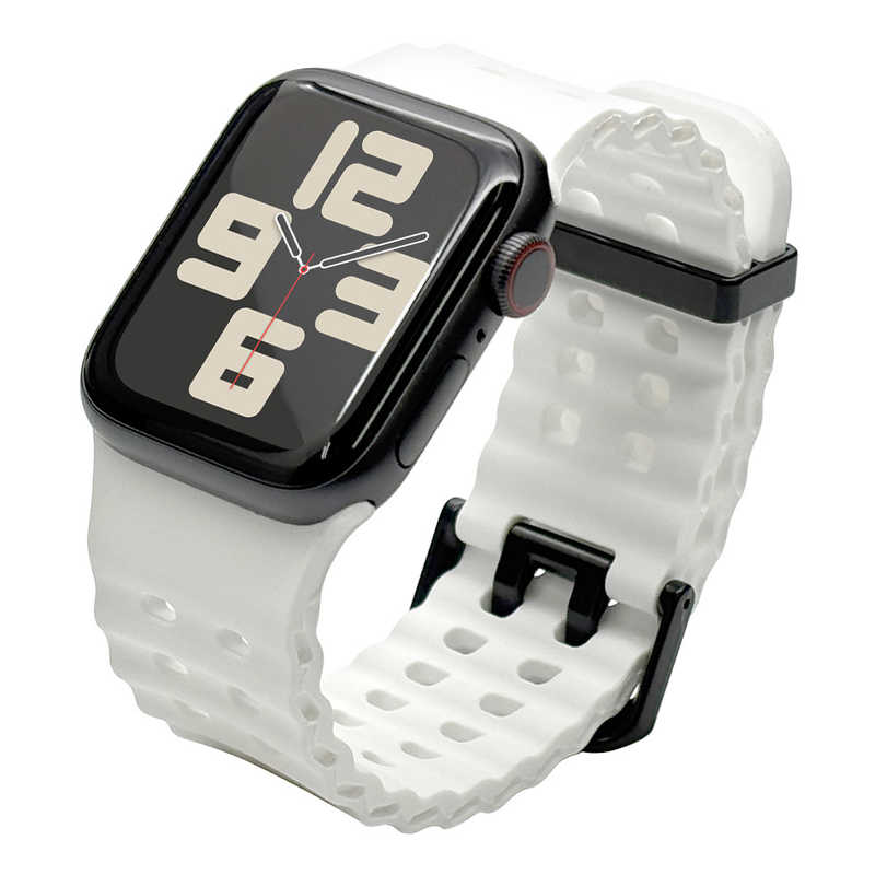 ラスタバナナ RastaBanana Apple Watch 44/45/46/49mm シリコンバンド ホワイト RBLAW4407WH