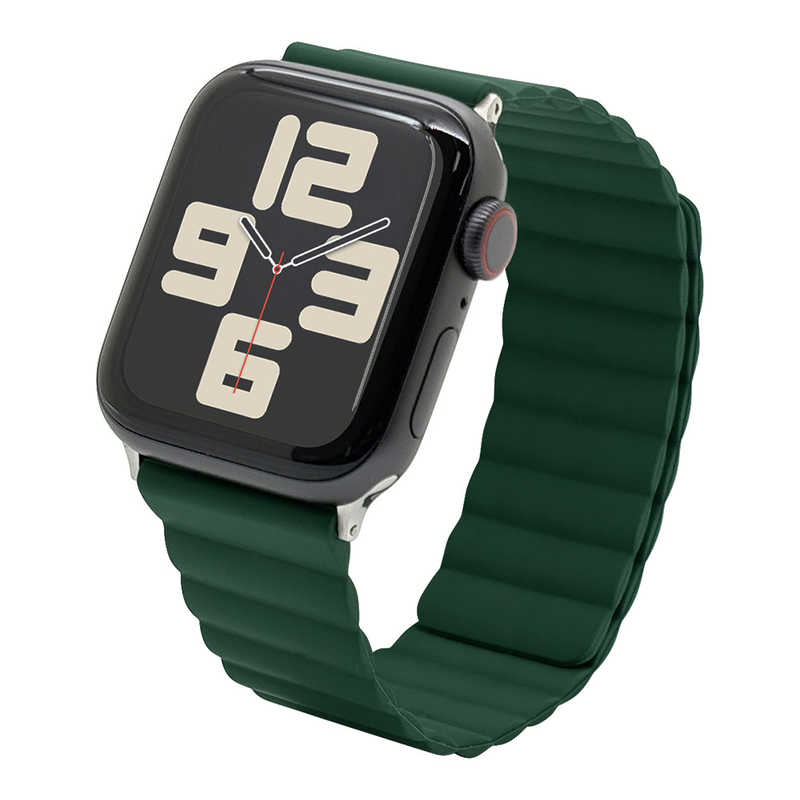ラスタバナナ RastaBanana Apple Watch 44/45/46/49mm マグネットシリコンバンド グリーン RBLAWM4407GR