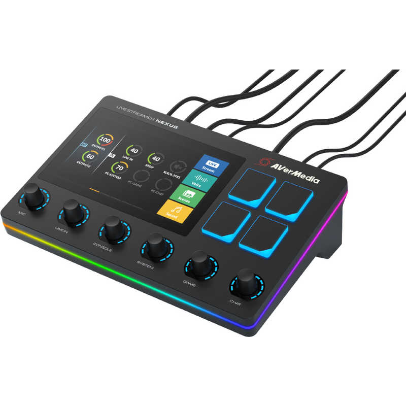 AVERMEDIA 〔オーディオミキサー＆配信者向けコントロールセンター〕 LIVE STREAMER NEXUS AX310