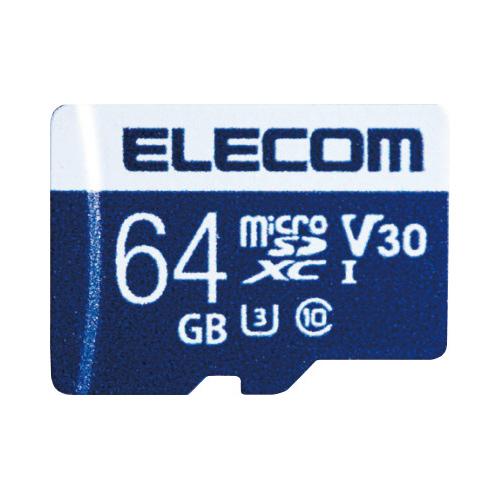 エレコム ELECOM データ復旧microSDXCカード(UHS-I U3 V30・64GB) MF-MS064GU13V3R