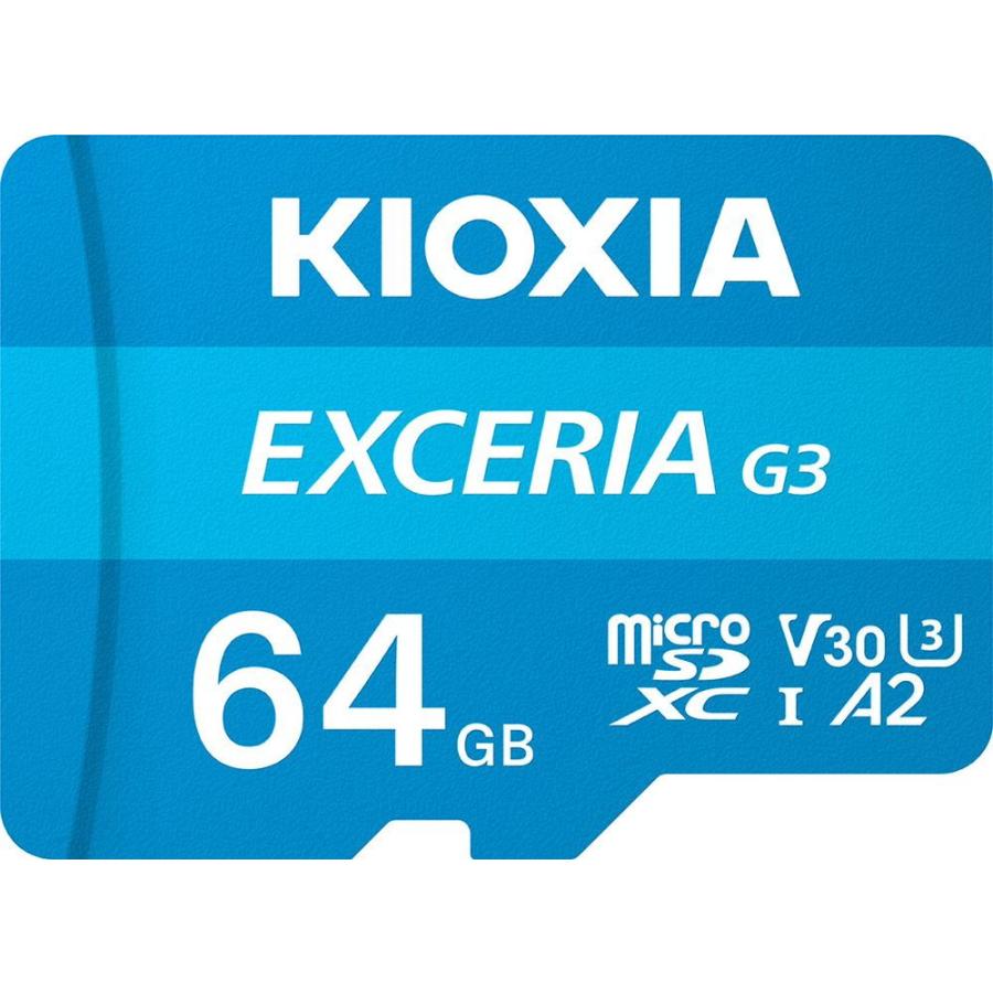 KIOXIA キオクシア EXCERIA G3 microSDXC UHS-I メモリカード　容量：64GB KMU-C064G
