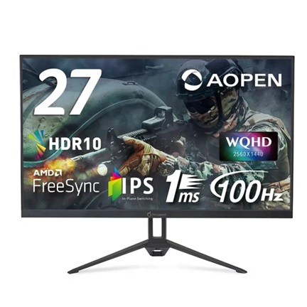 acer AOPEN ゲーミングモニター 27インチ WQHD IPS 1ms 100Hz HDMI2-0 DisplayPort スピーカー ヘッドホン端子 27KG3UEbmiipx
