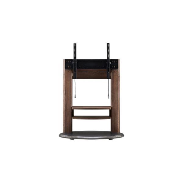 朝日木材 32～77V型対応 壁寄せテレビスタンド ダークブラウン WS-H800-DB