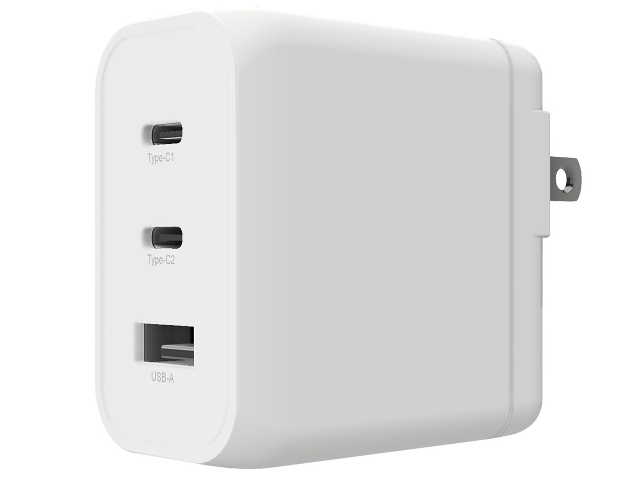 FFF SMART LIFE CONNECTED 急速充電器 type-c USB iphone （USB 65W 3ポート） 急速充電器ノートパソコン対応 ワイヤレス GaN(窒化ガリウム)採用 国内メーカー 100V 240V 50/60Hz 2A MAX FFF-ACC65CCA
