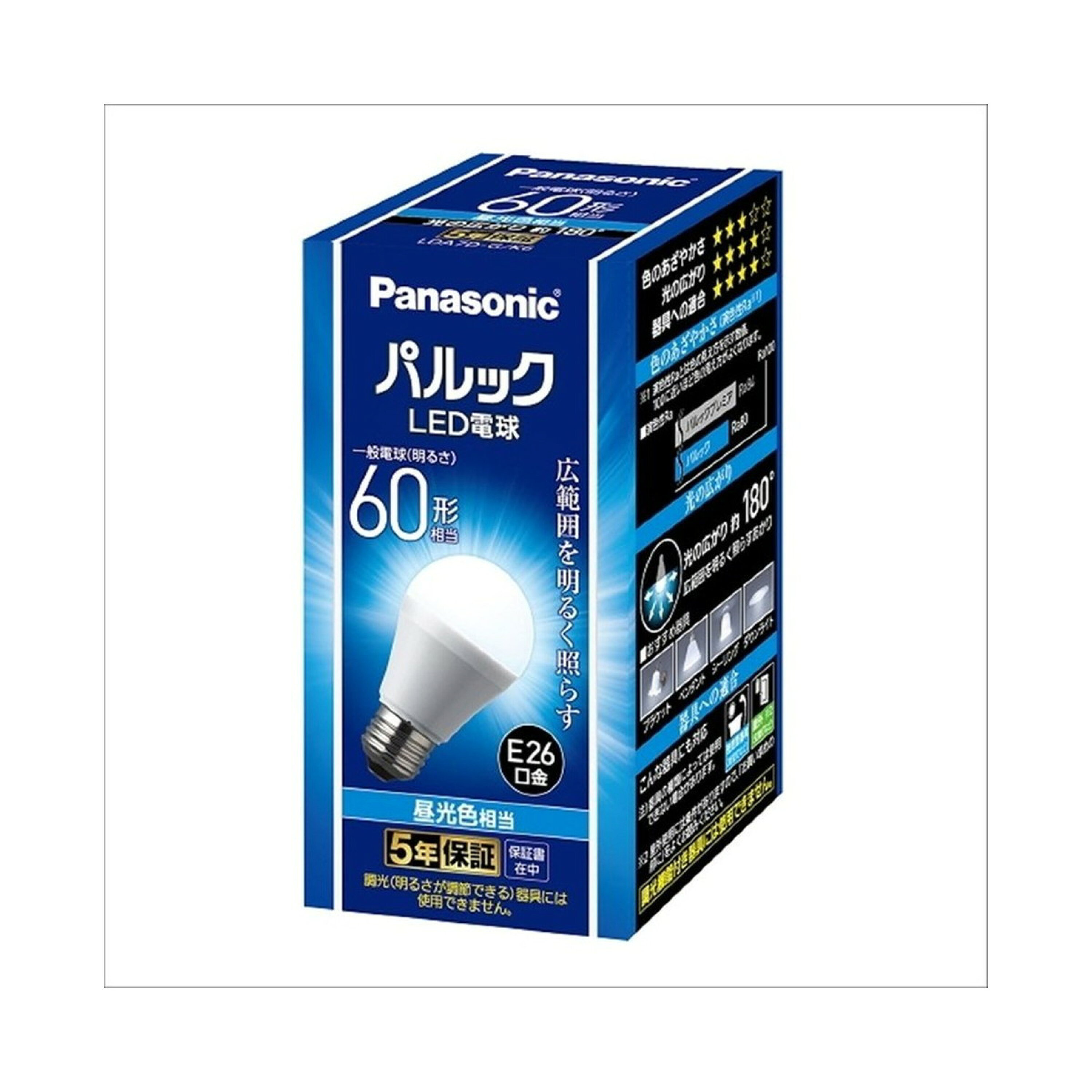 パナソニック LED電球 E26口金 全光束810lm(7．0W一般電球タイプ) 昼光色相当 パルック LDA7DGK6