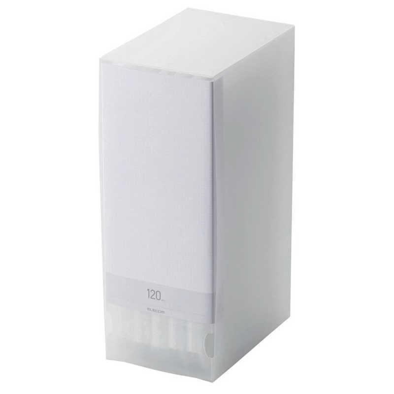 エレコム ELECOM Blu-ray/DVD/CD用ディスクファイル(120枚収納) クリア CCD-FB120CR