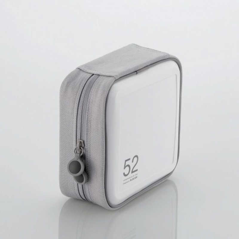 エレコム ELECOM CD/DVDファスナーケース(52枚収納) ホワイト CCD-H52WH