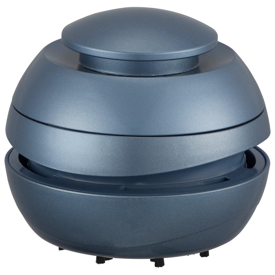 オーム電機 卓上そうじ機 乾電池式 ブルー [紙パックレス式 /コードレス] JIMC03-BL