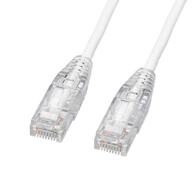 サンワサプライ カテゴリ6A LANケーブル(スリム、やわらか、ツメ折れ防止コネクタ) KB-SL6AYS-03W