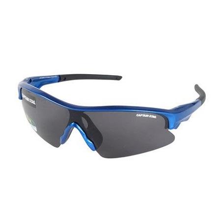 キャプテンスタッグ CAPTAINSTAG サングラス（UV/偏光/スポーツタイプ）スモーク メタリックブルー　CSP-S008-3