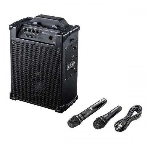 サンワサプライ SANWA SUPPLY ワイヤレスマイク付き拡声器スピーカー MM-SPAMP10