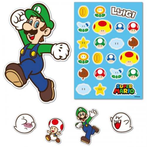任天堂 Nintendo スーパーマリオ　デコレーションステッカー ルイージ NSL0134