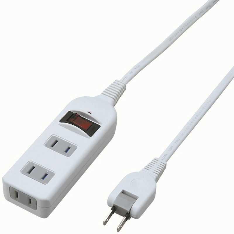 ヤザワ YAZAWA ノイズフィルター集中SW付タップ ホワイト 3.0m 3個口 スイッチ付き(一括) Y02BKNS313WH