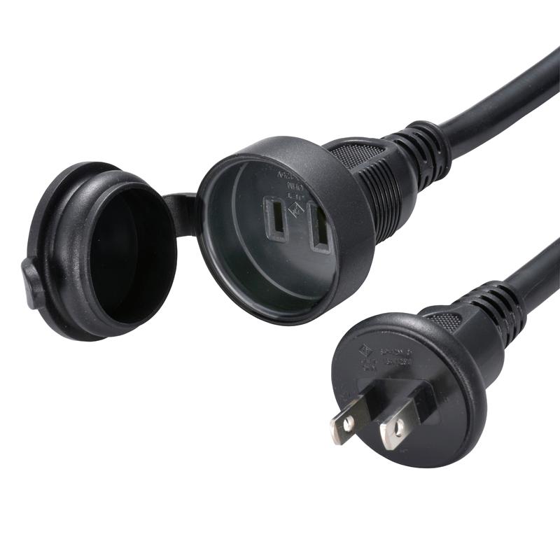 オーム電機 OHM 防雨型 フタ付作業用延長コード(5m) HS-EW1050F3-K