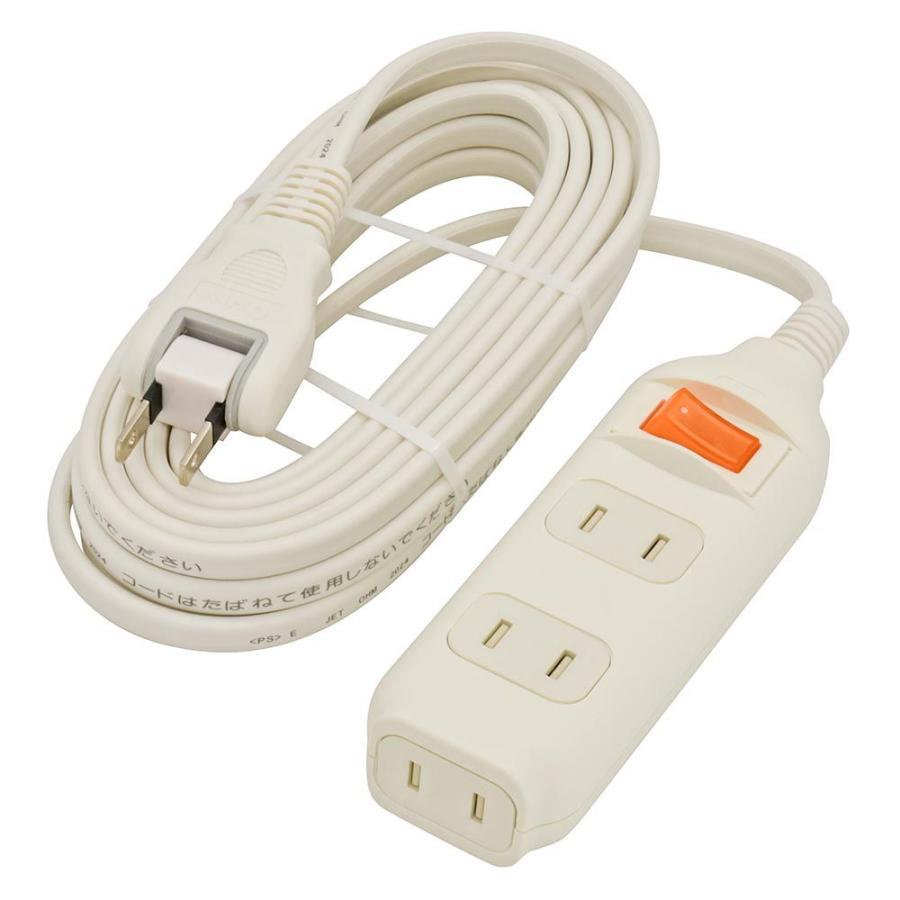 オーム電機 OHM 3個口タップ 集中スイッチ付き 3m｜HS-TP35SW22