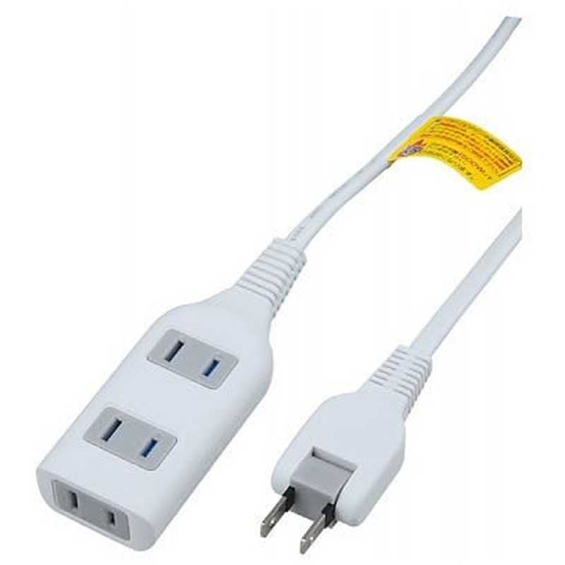 ヤザワ YAZAWA 耐トラ付タップ 3個口 1m 白 Y02S301WH