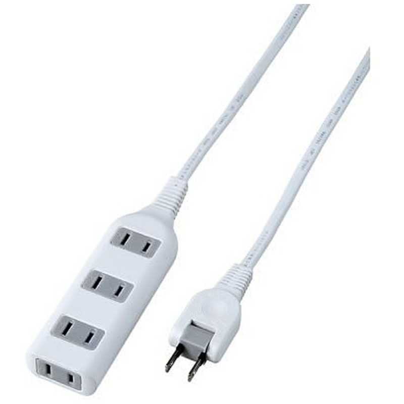 ヤザワ YAZAWA 耐トラ付タップ ホワイト ［1.0m /4個口 /スイッチ無］ Y02S401WH