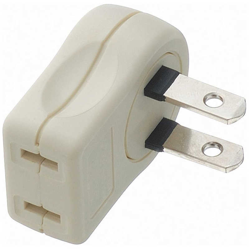ヤザワ YAZAWA Ｌ型プラグアダプター横白１個口 ホワイト Y02SA01W