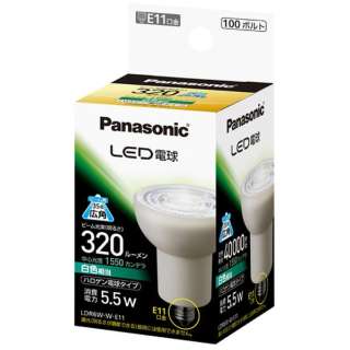 パナソニック Panasonic LED電球 E11口金 広角 LDR6WWE11