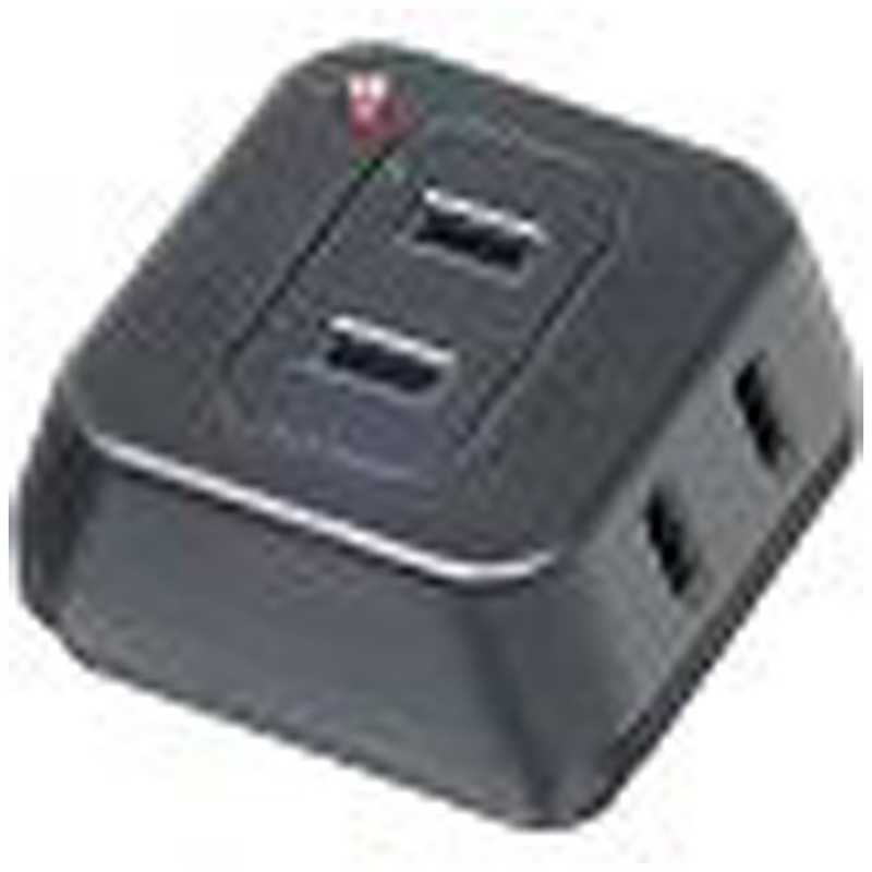 ヤザワ YAZAWA トリプルタップ ブラック 直挿し 3個口 スイッチ無 Y02TK300BK