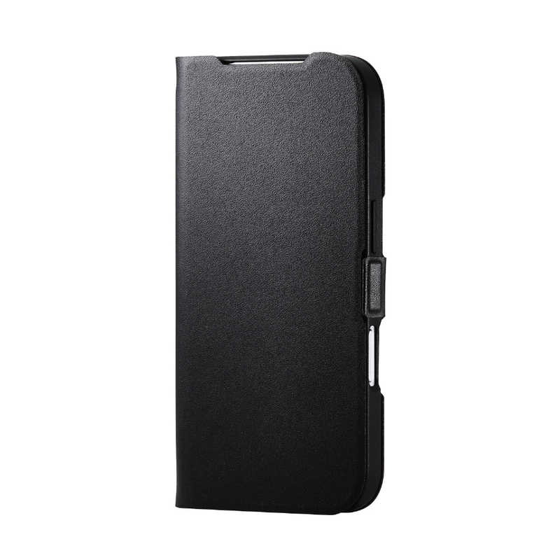 エレコム ELECOM iPhone17 Pro用手帳型ケース 薄型 磁石付 ブラック PM-A25CPLFUBK