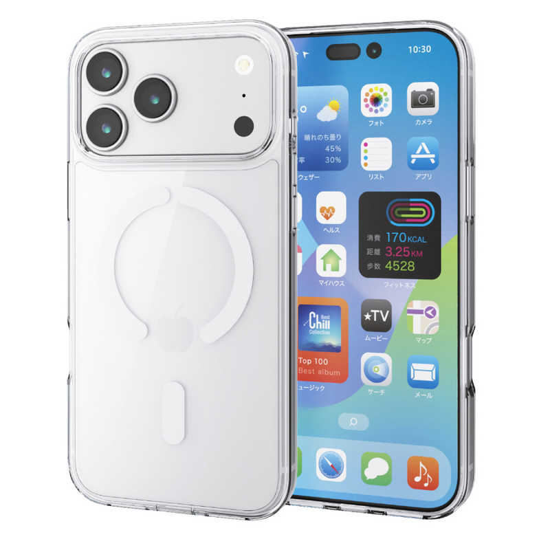 エレコム ELECOM iPhone 17 ProMax用ハイブリッドケース MAGKEEP ホワイト PM-A25DMAG02WH