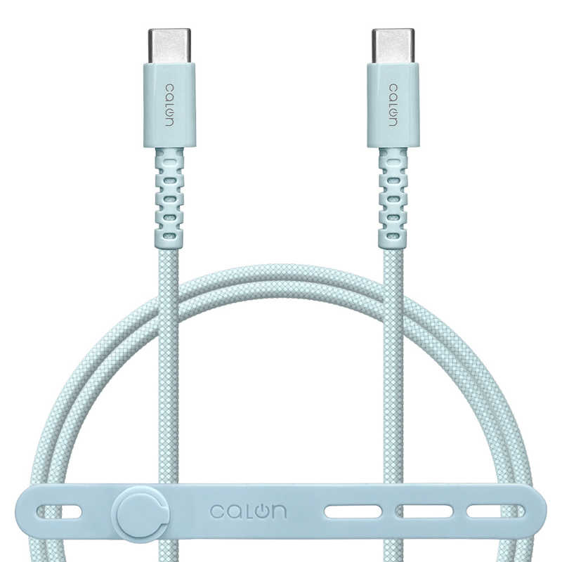 ラスタバナナ RastaBanana calon Type-C to Type-C 強靭ナイロンケーブル 1.0m SBL ［USB Power Delivery対応］ スモーキーブルー R10CACC3A05SBL