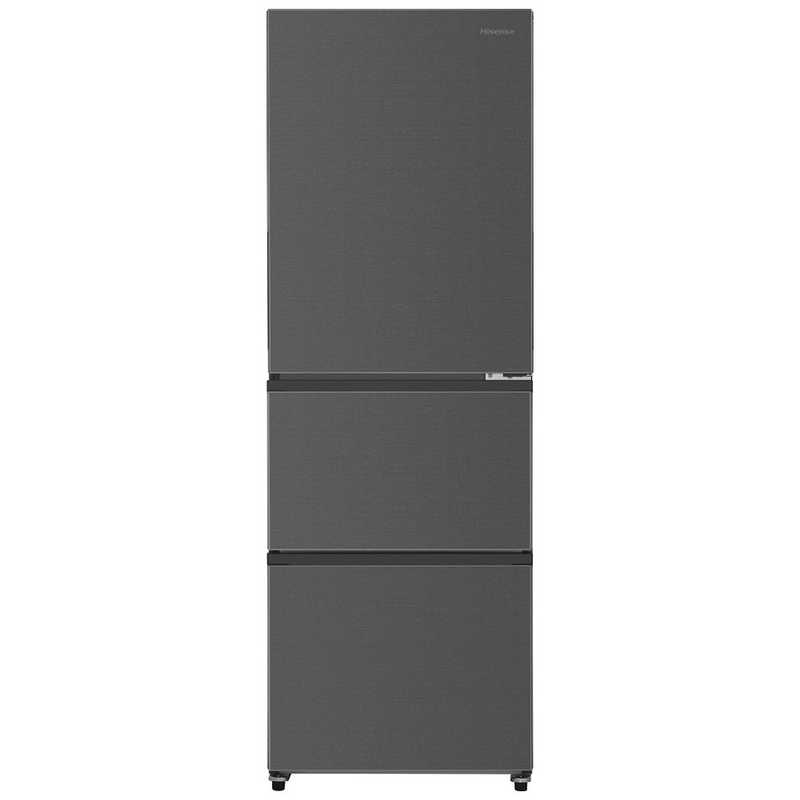 ハイセンス 冷蔵庫 3ドア 358L 右開き 幅59.9cm ブラック HR-GC360KB(大型）