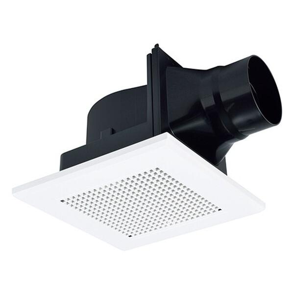 三菱 MITSUBISHI ダクト用換気扇 天井埋込形 サニタリー用 低騒音形 局所換気タイプ 十字格子タイプ 接続パイプφ100mm 埋込寸法180mm角 VD-10ZC14