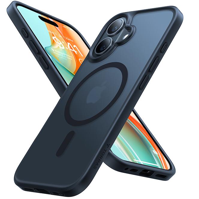 トラス TORRAS iPhone16用 複合素材PC+TPUケース Guardian-Mag（ブラック） X00FX2083