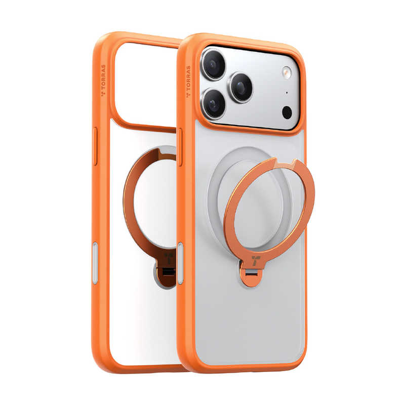 トラス TORRAS Ostand Q3 Spin Case for iPhone 17 Pro オレンジ X00FX2915
