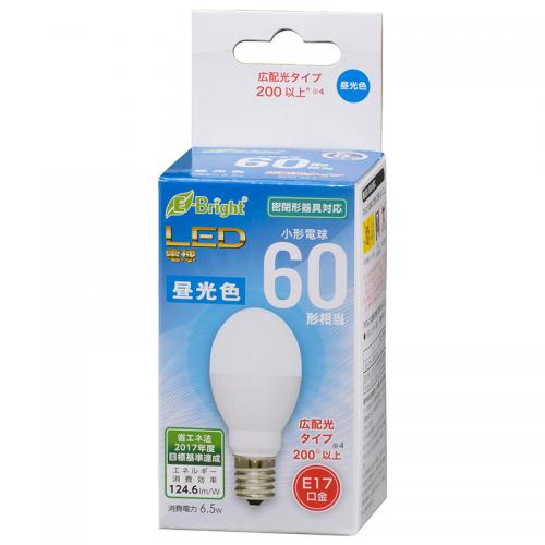 【SALE】オーム電機 OHM LED電球 E17 60形相当 昼光色 LDA7D-G-E17-AS20