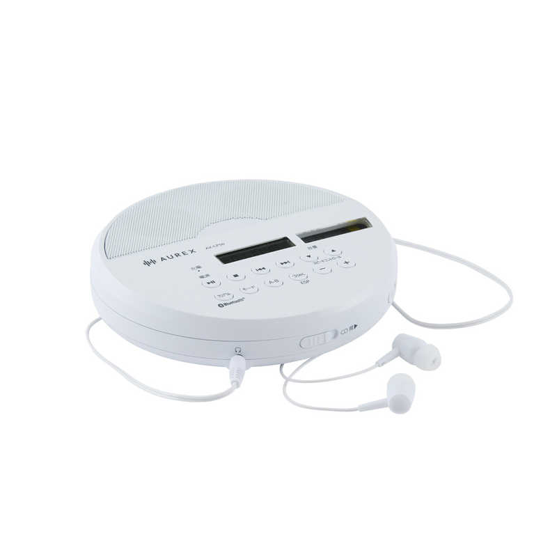 東芝 ポータブルCDプレーヤー AUREX ホワイト AX-CP50(W)