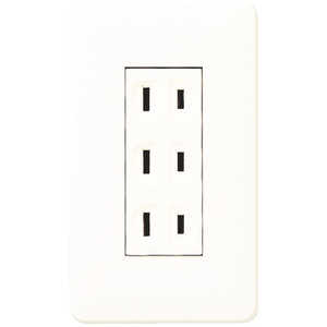 パナソニック フルカラー埋込トリプルコンセント ミルキーホワイト WNP1503MWP