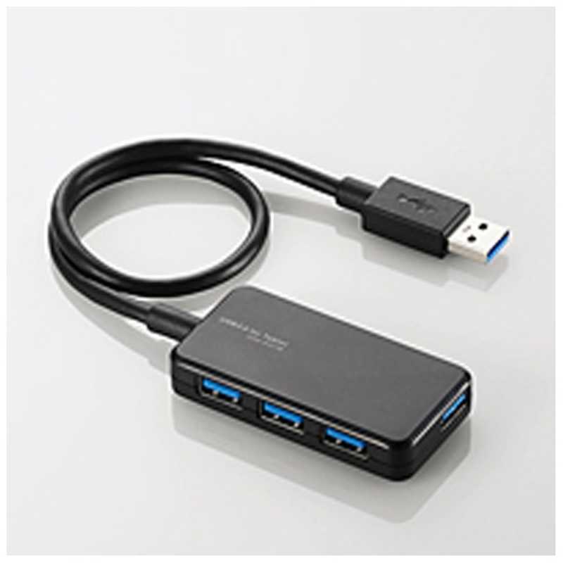 エレコム ELECOM 4ポートUSB3．0ハブ ブラック U3H-A411BBK