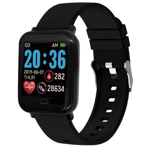 クレファー スマートウォッチ IP67防水 T-SPORTS ブラック TS-SMW002-BK