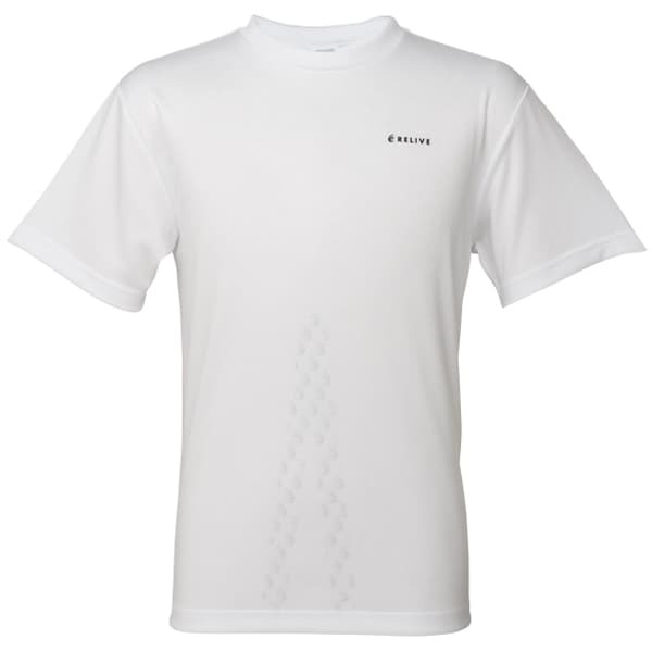 リライブ RELIVE リライブシャツα 半袖 男女兼用 プリントタイプ 丸ネック ポリエステル 白 Lサイズ TPC-007-WHT-L