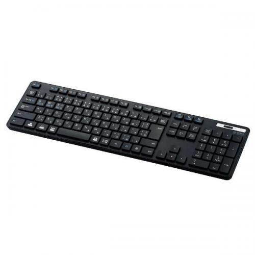 エレコム ELECOM Bluetooth 5.0 薄型フルキーボード TK-FBM120KBK