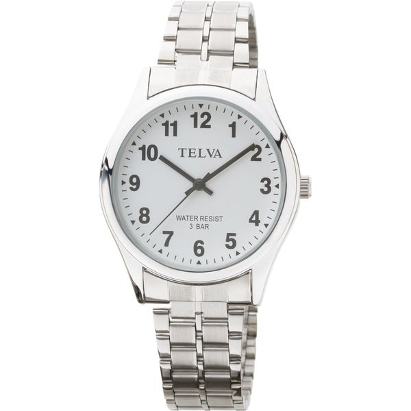 クレファー CREPHA シルバーXホワイト アナログウォッチ 腕時計 TE-AM148-WTS