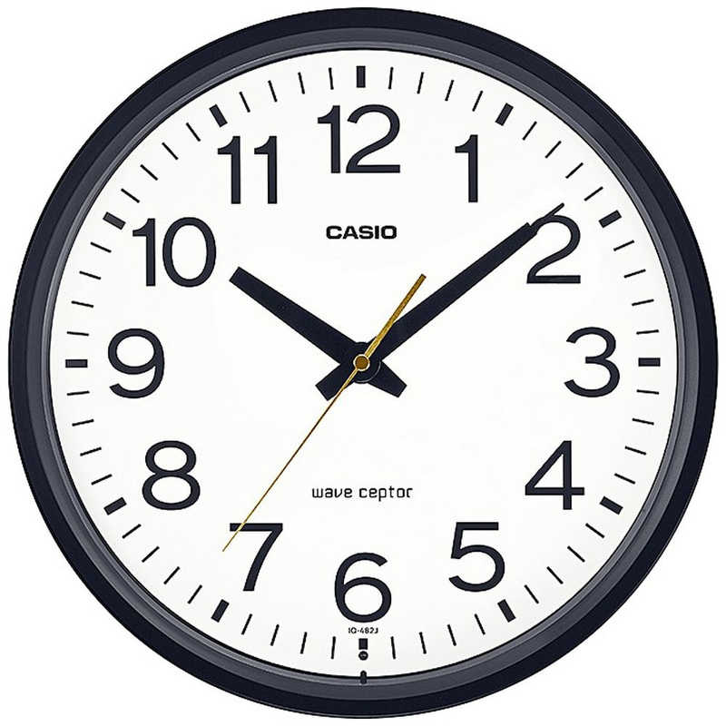 カシオ 掛時計 CASIO CLOCK ブラック IQ-482J-1JF