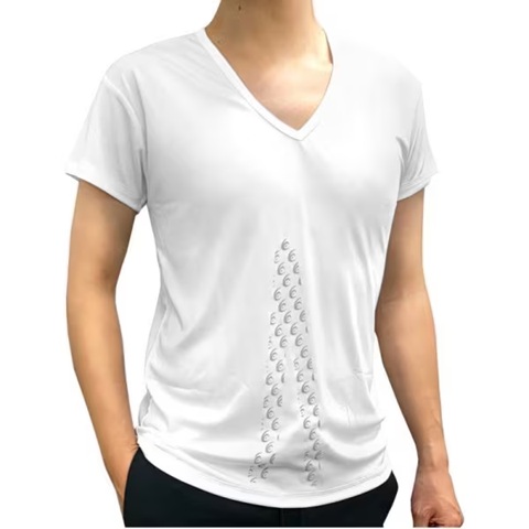 リライブ RELIVE リライブ インナーシャツ 半袖 メンズ Vネック ホワイト Lサイズ INV-001-WHT-L