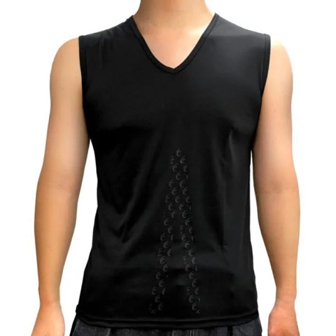 リライブ RELIVE リライブ インナーシャツ ノースリーブ メンズ ブラック Lサイズ INV-002-BLK-L