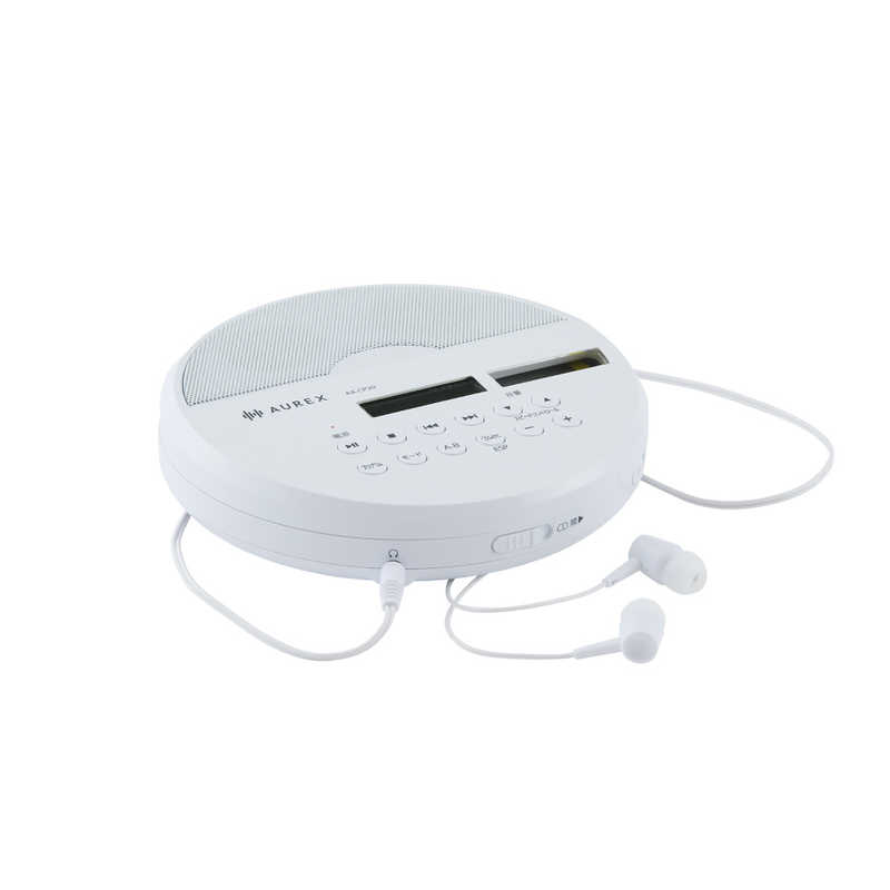 東芝 ポータブルCDプレーヤー AUREX ホワイト AX-CP20(W)