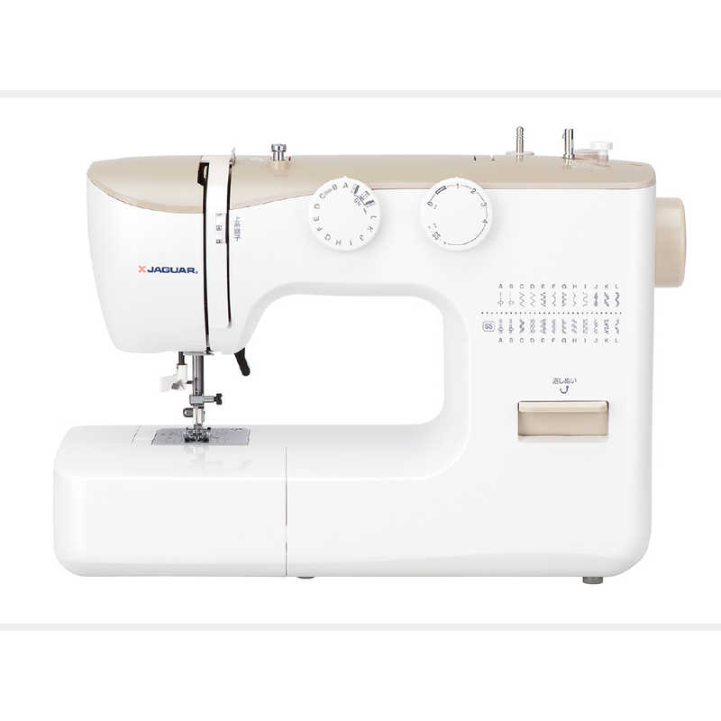 ジャガー 電動ミシン フットコントローラー付き ホワイト KJM-1002/W